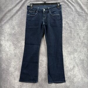G Star Raw Jeans Womens 26x30 Dark Blue Wash Bootcut Flare Y2K 00s Low Rise
